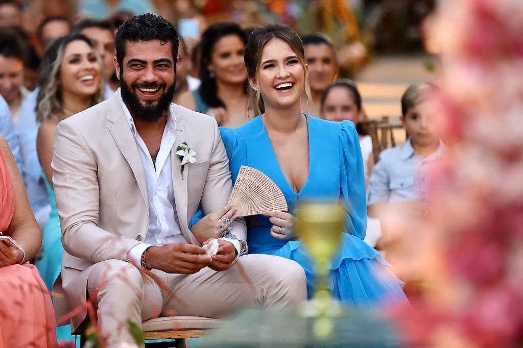 Amanda Vasconcelos, esposa do cantor sertanejo Henrique, dupla de Juliano 