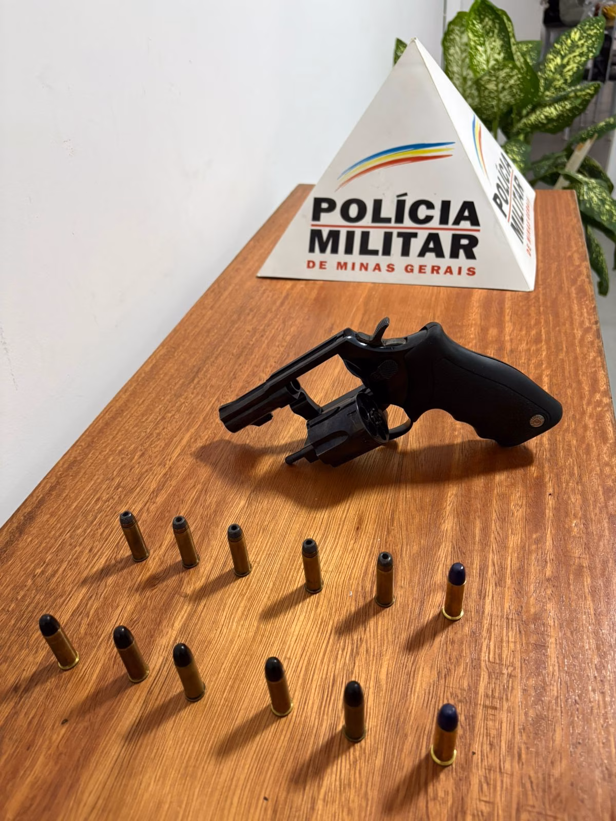 A denúncia apontava que o homem, proprietário de um estabelecimento comercial na comunidade, estaria mantendo armamento oculto para uso pessoal e proteção.