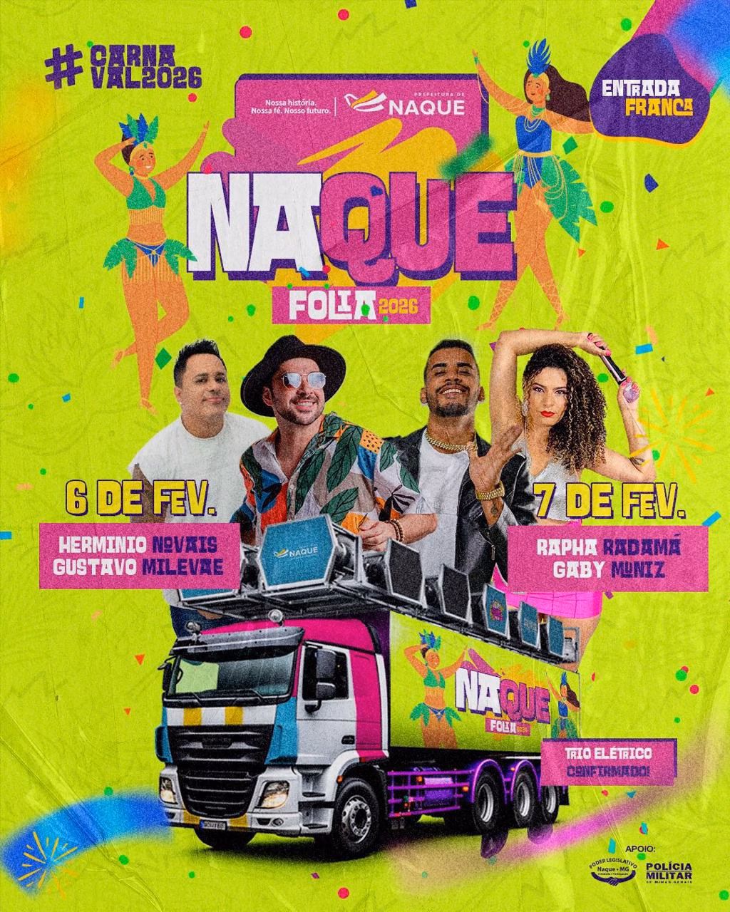 A programação acontece entre os dias 6 e 7 de fevereiro. 