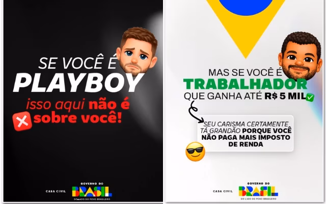 Meme criado pela Casa Civil nas redes sociais Fotos: Reprodução