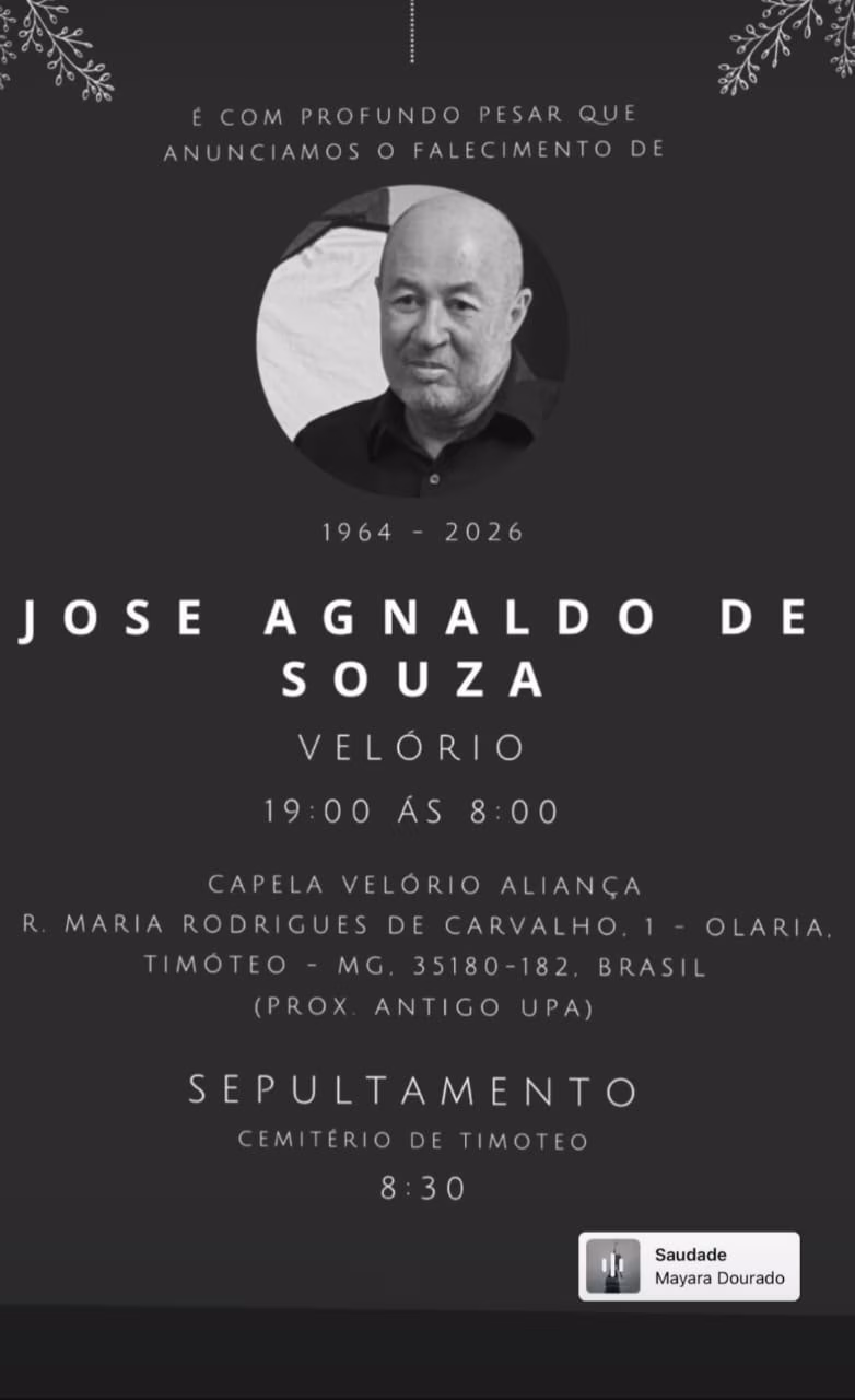 Sepultado em Timóteo motociclista vítima de grave acidente