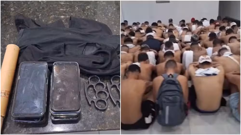 Mais de 350 pessoas são capturadas após confrontos de torcidas do Ceará e Fortaleza.