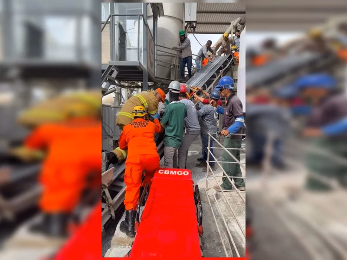 Funcionário morre após máquina de cimento ser ligada com ele dentro em empresa do Goiás