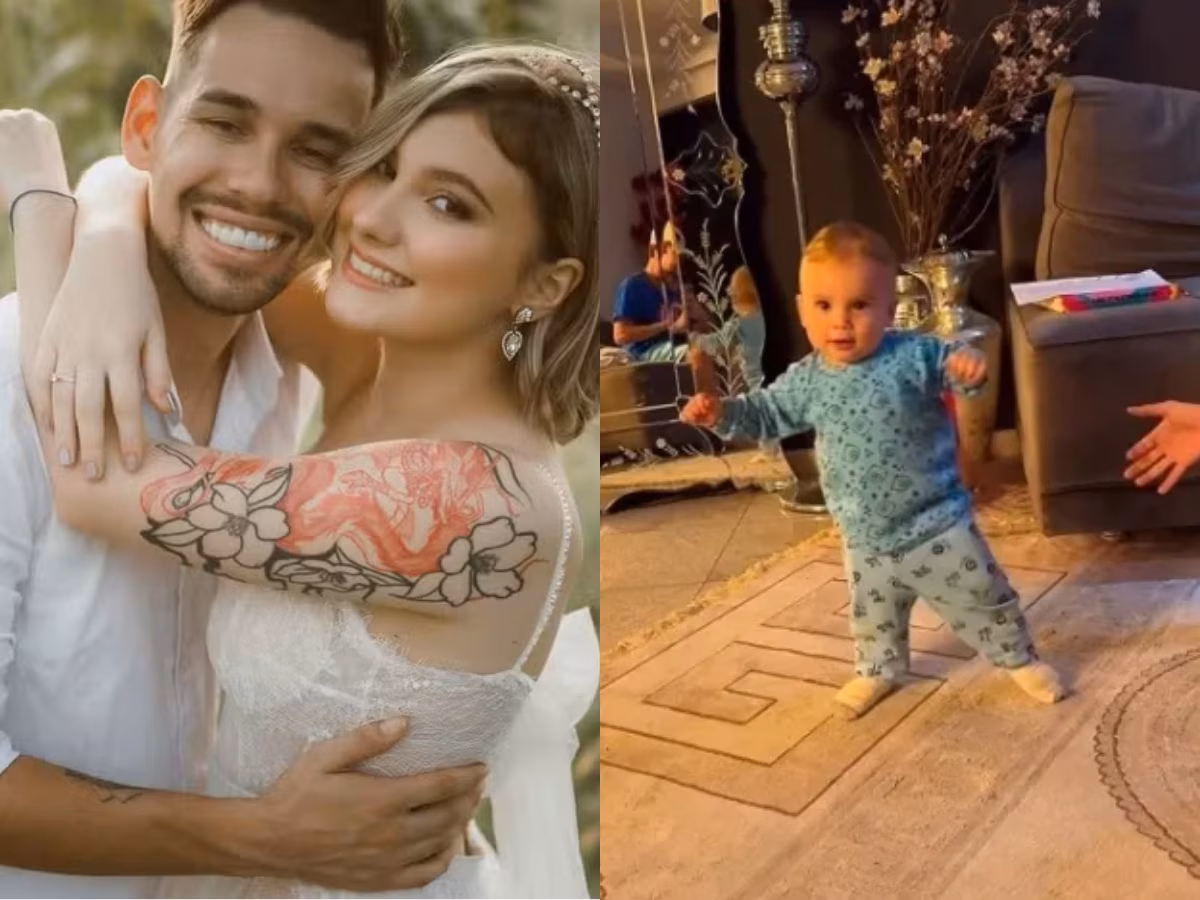 O menino nasceu em dezembro de 2024. 