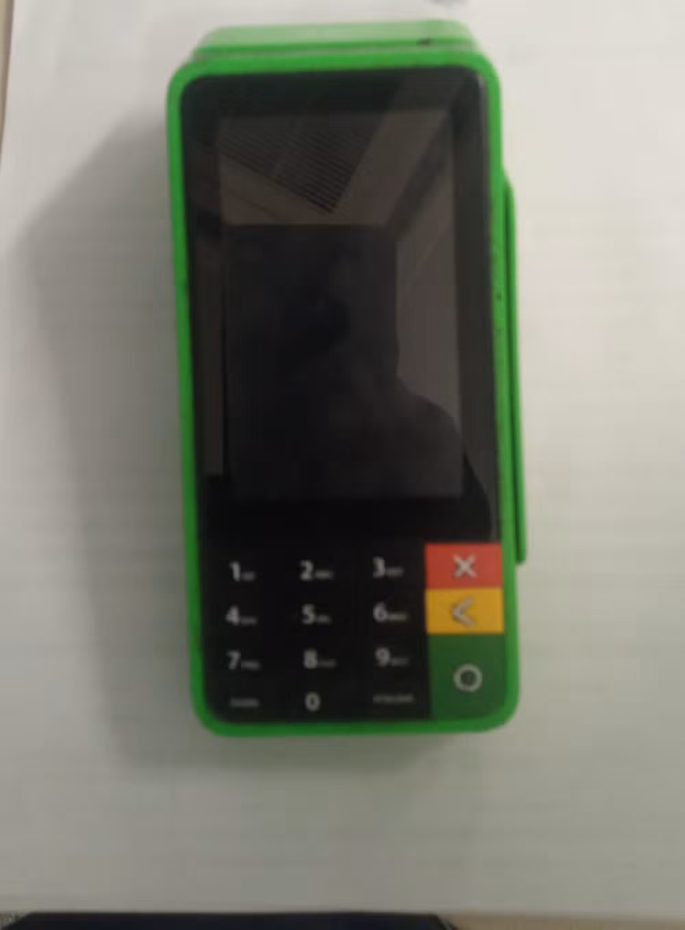 Máquina de cartão utilizada para realizar o golpe