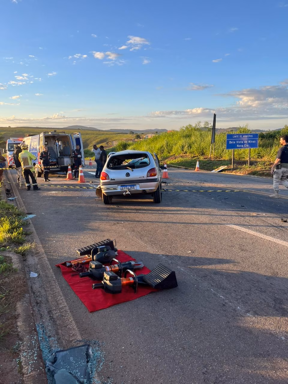 Os socorristas foram acionados