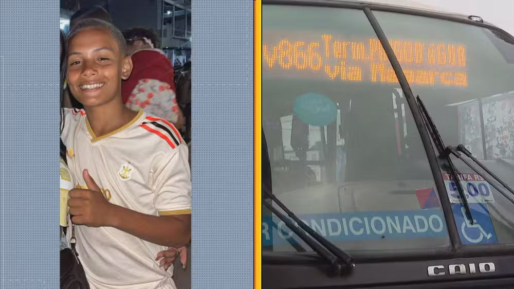 Bryan morreu depois de cair de ônibus em Campo Grande, na Zona Oeste do Rio