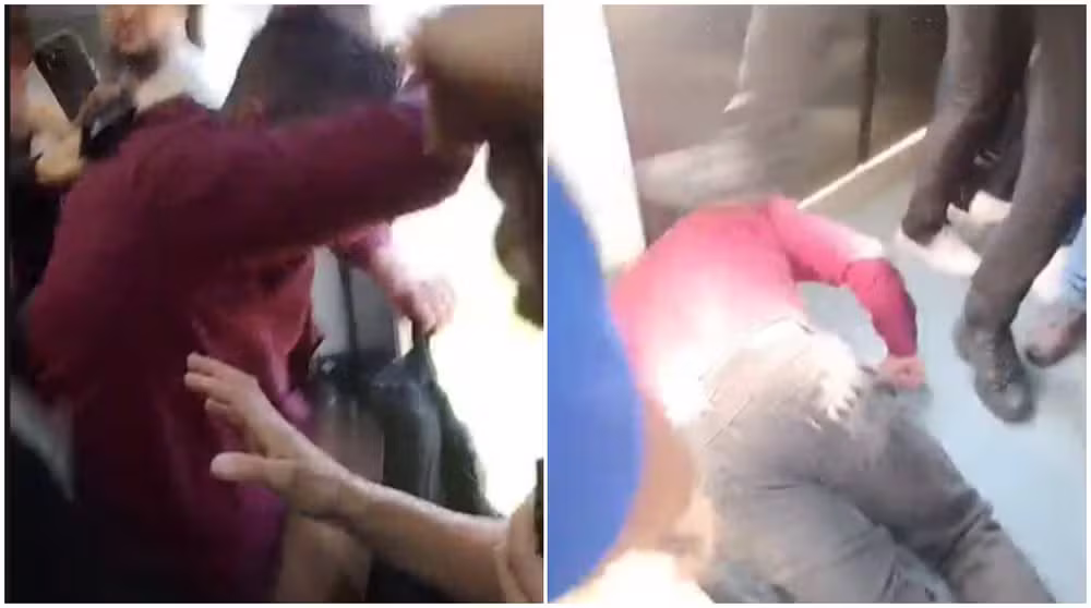 Homem suspeito de importunação sexual é agredido por passageiros na linha 11 coral