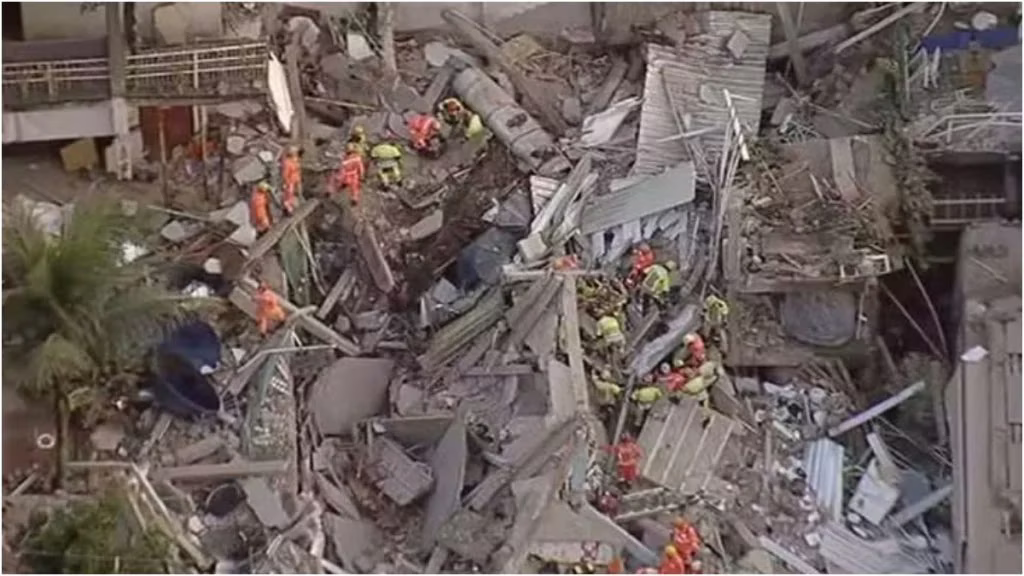 Prédio de 4 andares desabou