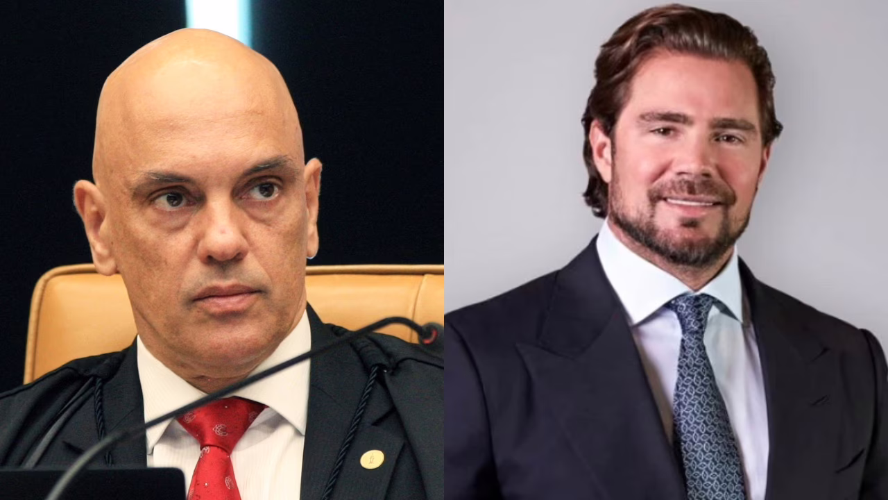 Alexandre Moraes e o banqueiro Daniel Vorcaro 