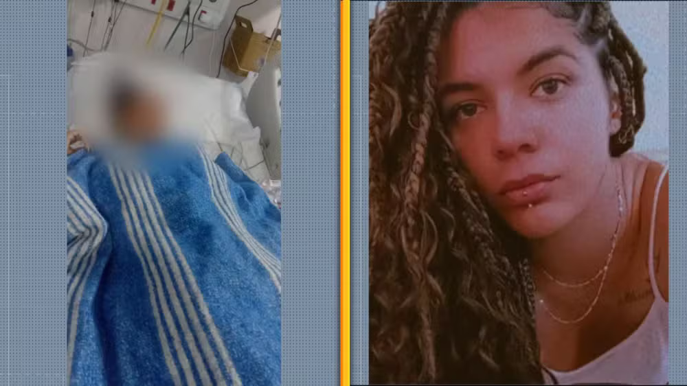 Érica de Aguiar da Conceição, 32 anos, está gravemente ferida após ser espancada em casa de shows em Maricá