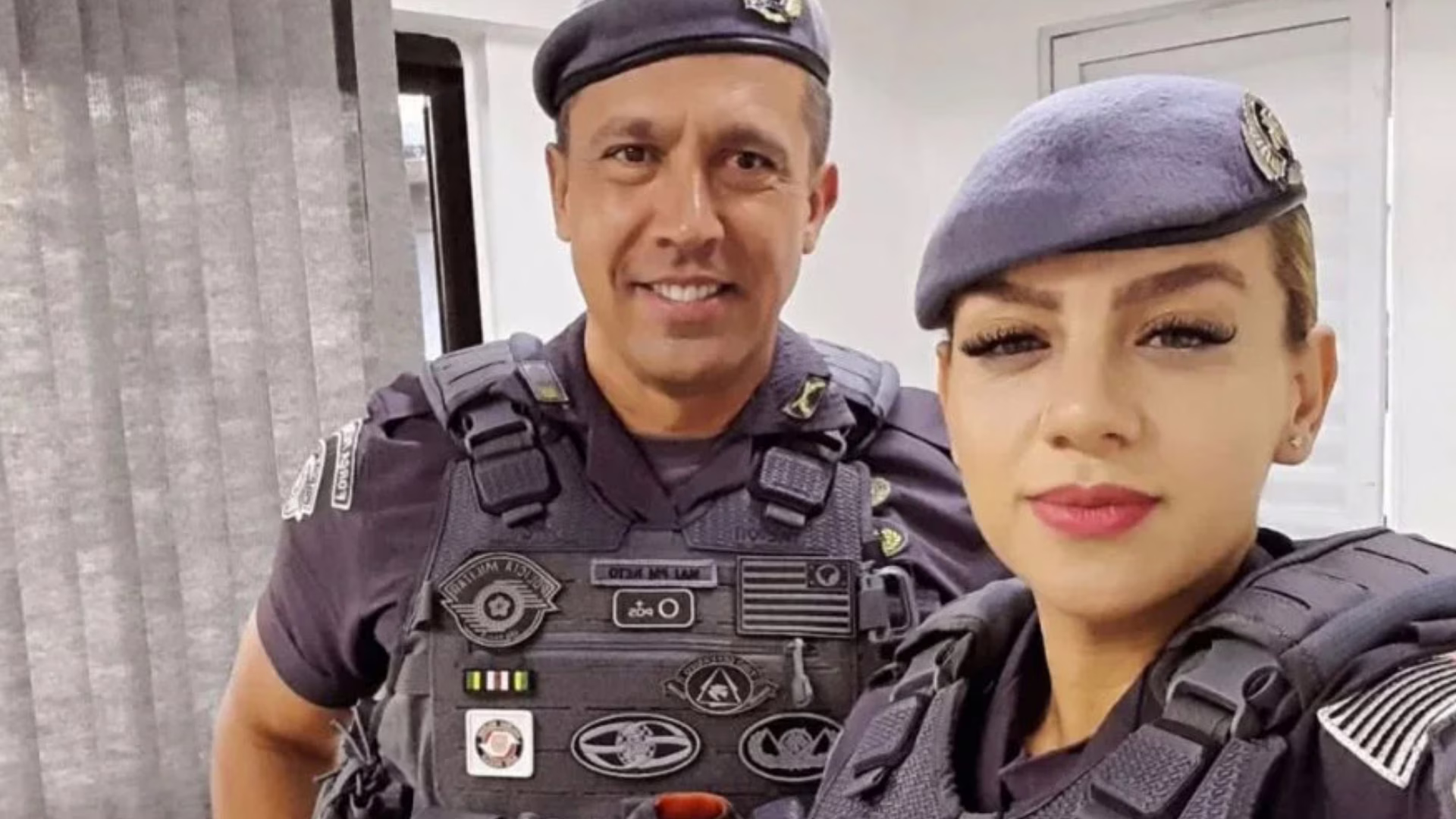 A soldado da PM Gisele Alves Santana era casada com o tenente-coronel da PM Geraldo Leite Rosa Neto