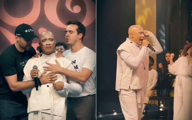 Com câncer, ex-cantor do Raul Gil emociona em espetáculo