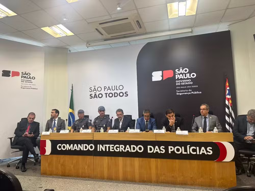 Coletiva da polícia sobre prisão de tenente-coronel Geraldo Leite Rosa Neto