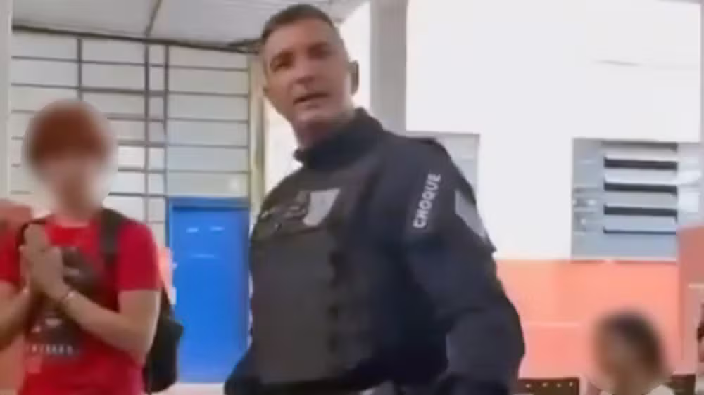 O PM autor das agressões