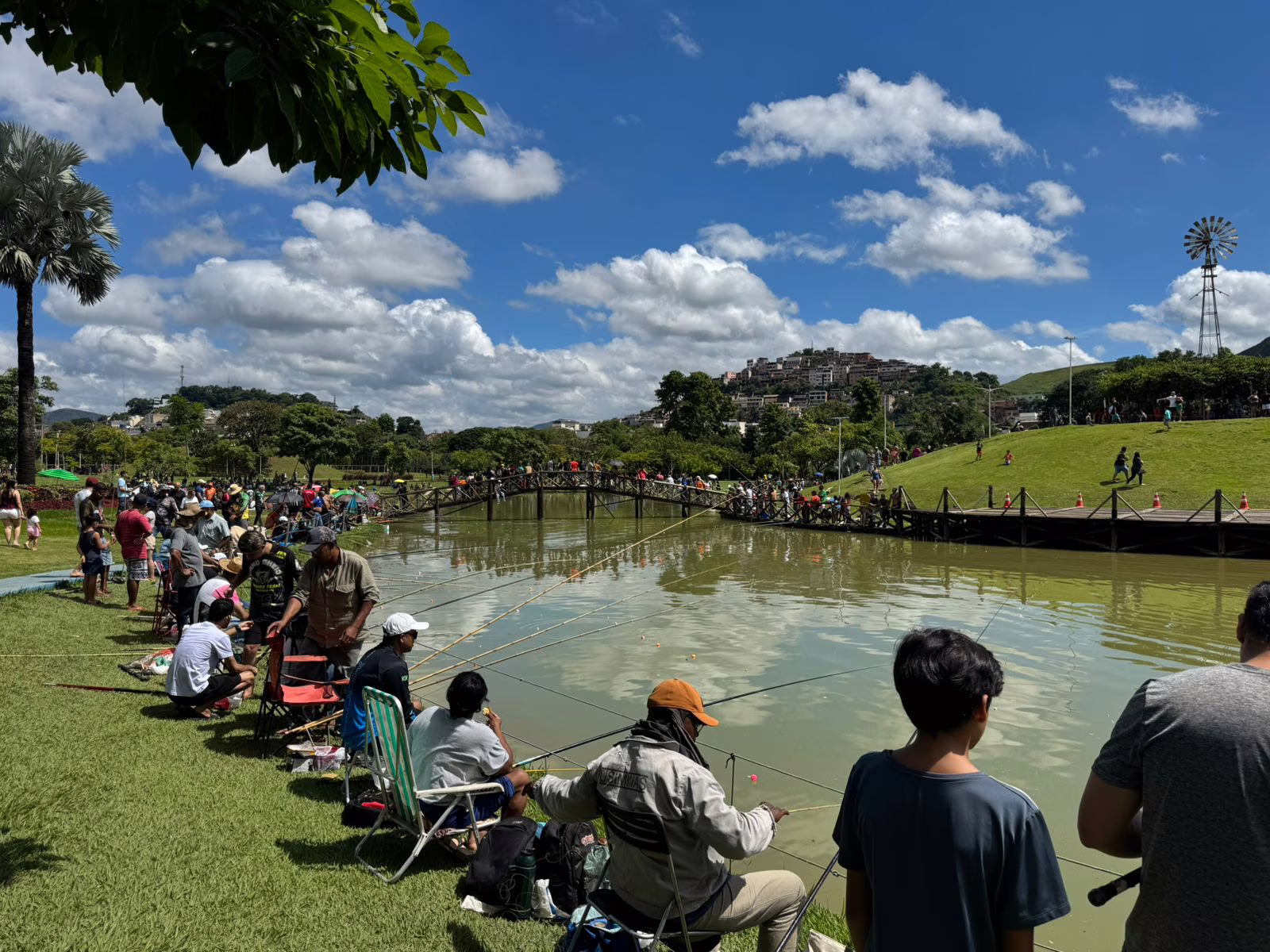 A pesca foi liberada ás 7h da manhã.