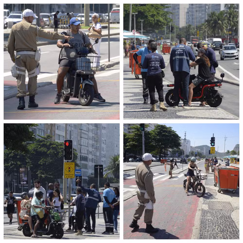 Primeiro dia de fiscalização em ciclovias aborda mais de 550 pessoas em bairros das zonas Sul e Sudoeste