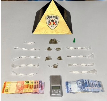 Também foram apreendidos R$ 170 em dinheiro, uma balança de precisão e materiais usados para embalar as drogas.