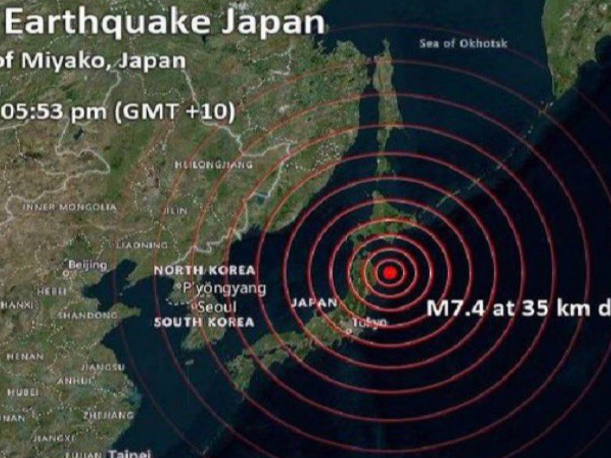 O abalo sísmico atingiu a costa nordeste do país nesta segunda-feira (20), gerou ondas em cidades portuárias e paralisou serviços de trens-bala