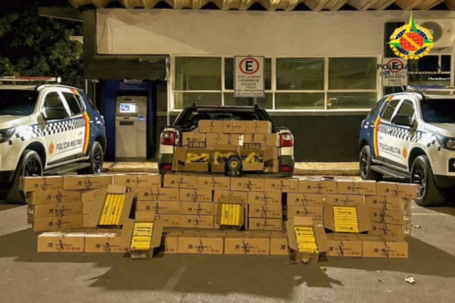 Um homem foi preso pela Polícia Militar do Distrito Federal (PMDF) por transporte irregular de explosivos e detonadores