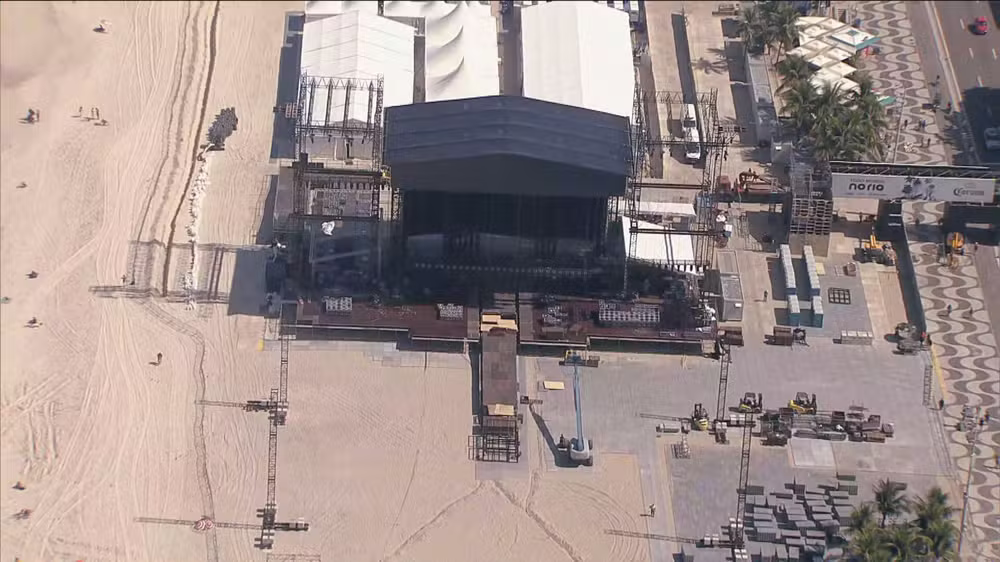 Palco do show de Shakira