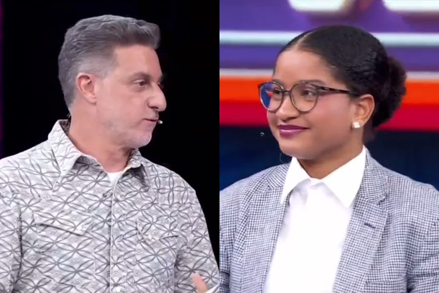 Um momento entre Luciano Huck e Milena Moreira no Domingão gerou revolta nas redes sociais e rendeu críticas ao apresentador
