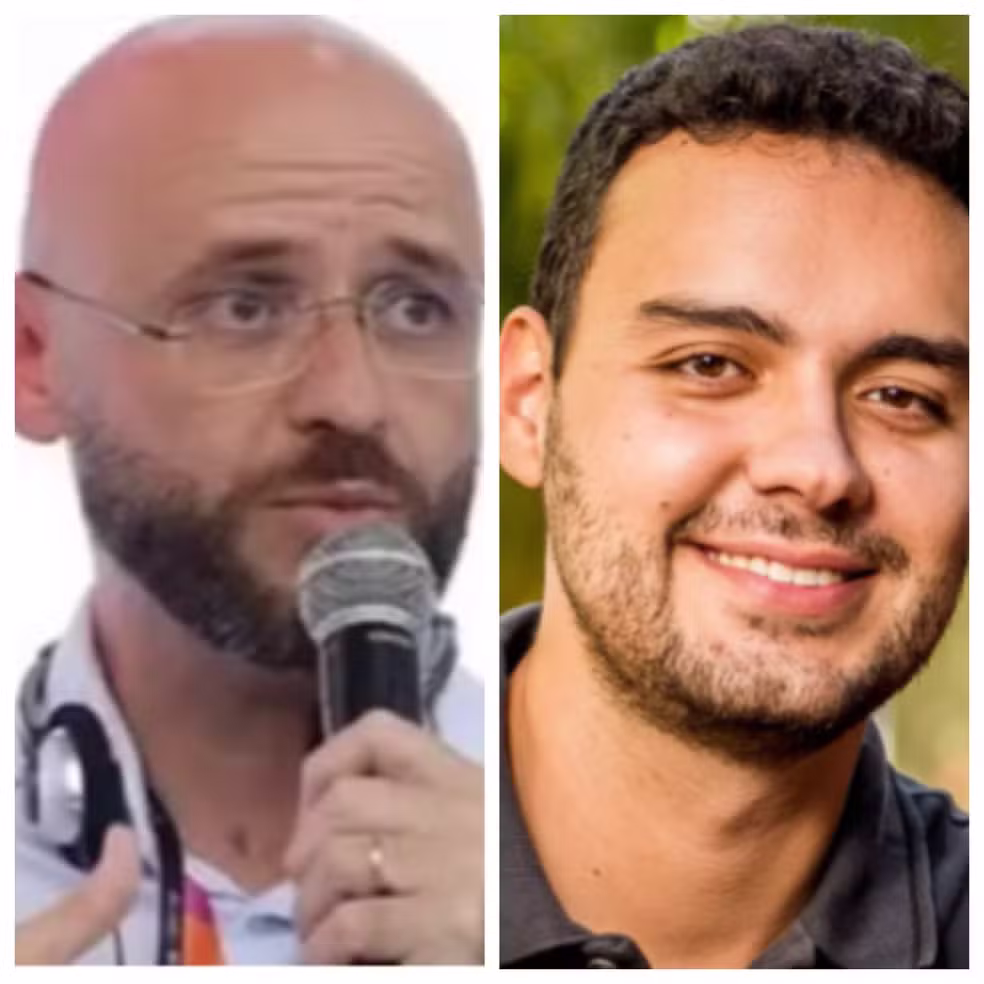 Secretário de Educação Rossieli Soares (à esquerda) é exonerado e Gustavo Braga, à direita, assume a pasta.