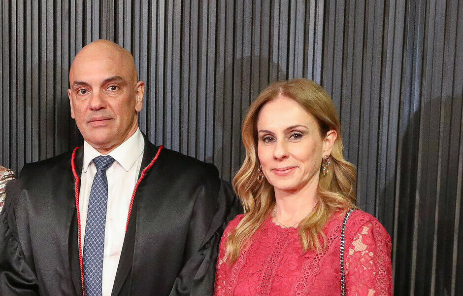 Alexandre de Moraes e sua esposa, a advogada Viviane Barci