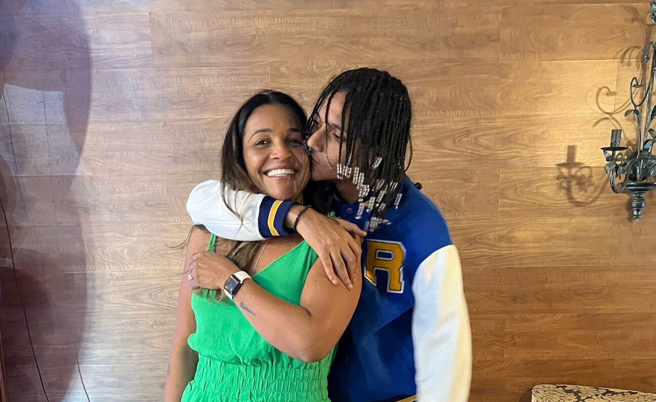 Márcia Gama e o filho Oruam