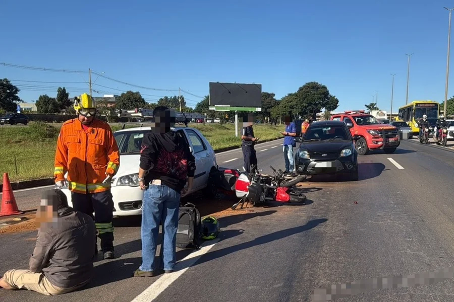 Acidente foi registrado no Setor de Mansões do Park Way na manhã desta quarta-feira (29/4)