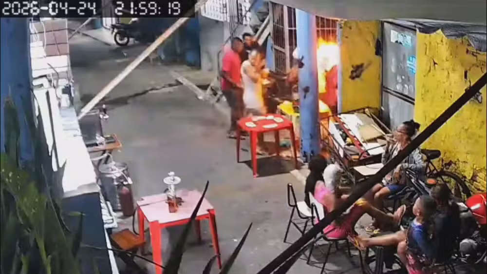 Explosão em churrasco deixa feridos
