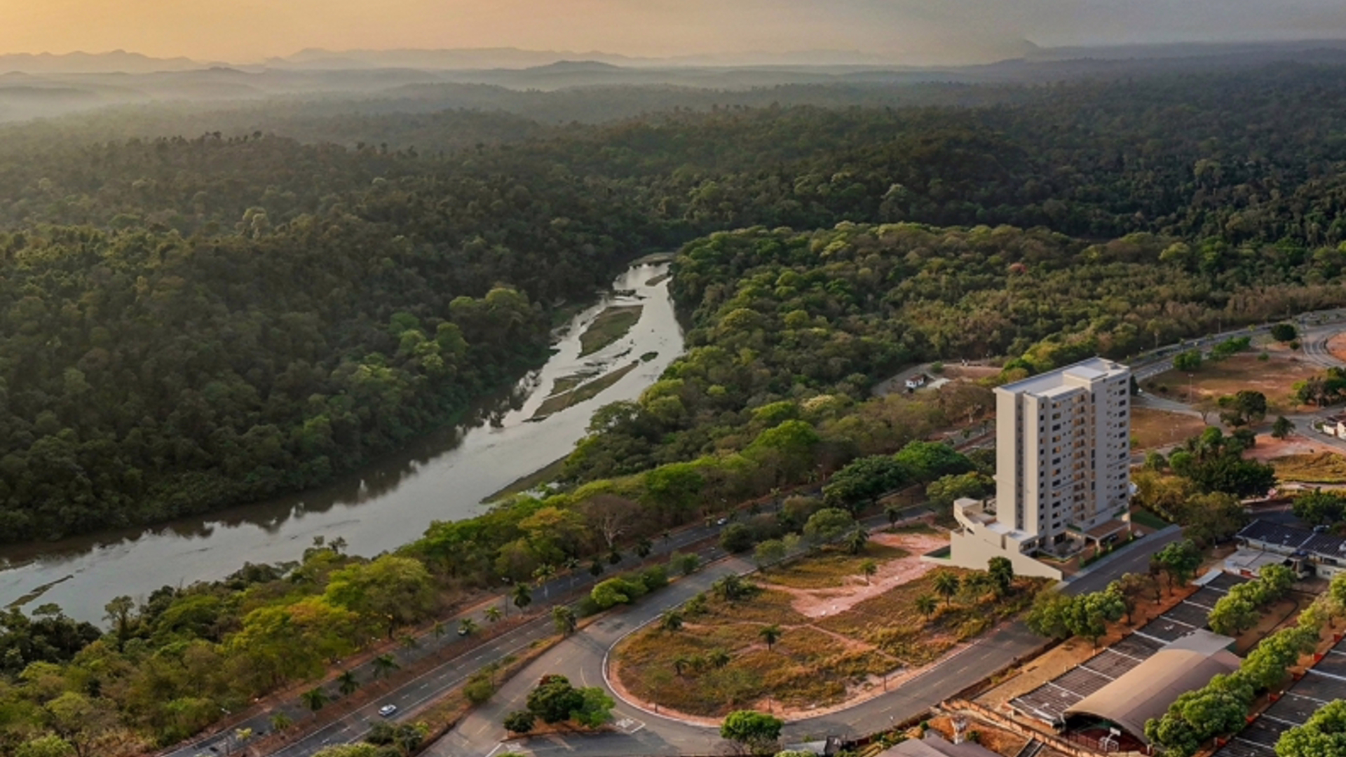 Simulação da localização do residencial
