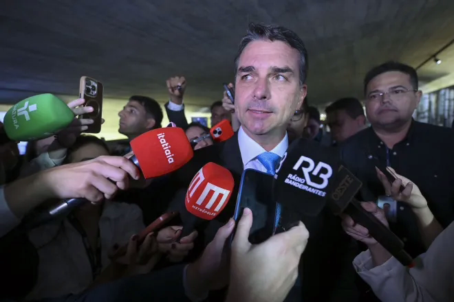 O senador Flávio Bolsonaro (PL-RJ) 
