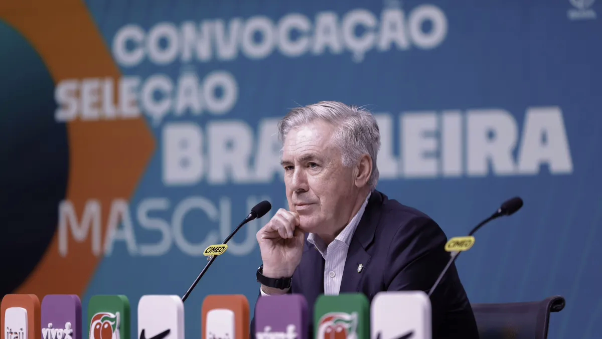 Carlo Ancelotti durante convocação da Seleção Brasileira  • 