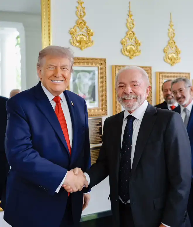 Presidente da República, Luiz Inácio Lula da Silva, durante Encontro com o Presidente dos Estados Unidos, Donald Trump 