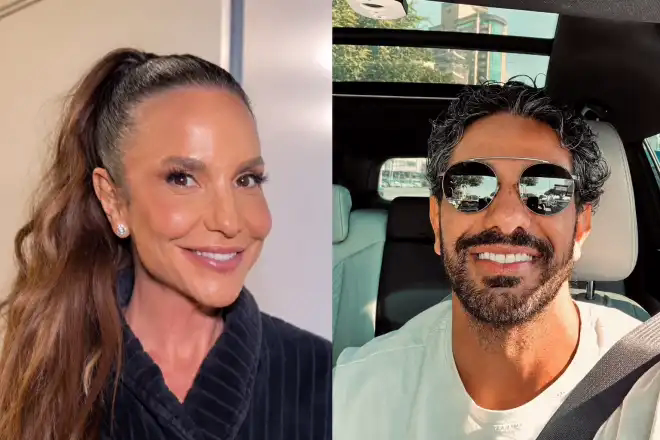 Ivete Sangalo e Tiago Maia foram vistos aos beijos 