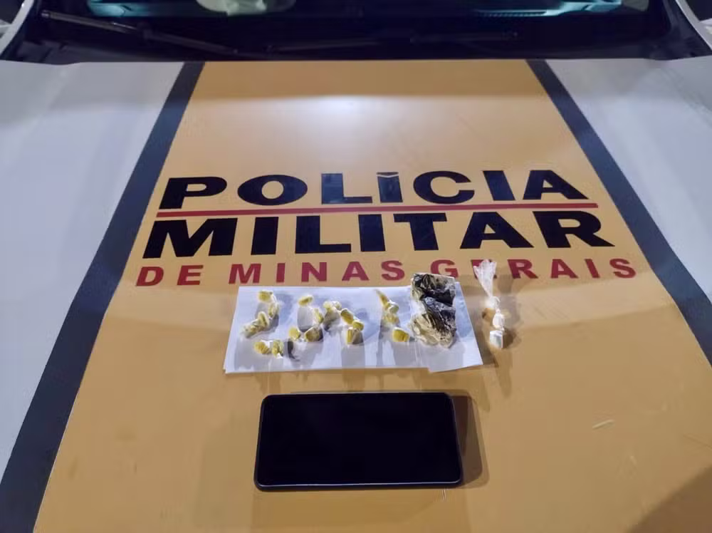 Materiais apreendidos na ocorrência