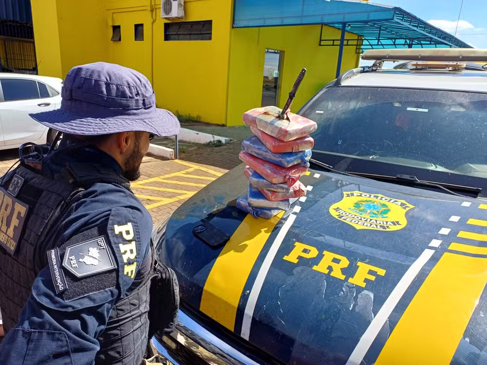 Nove quilos de maconha foram apreendidos com passageiro na BR-365