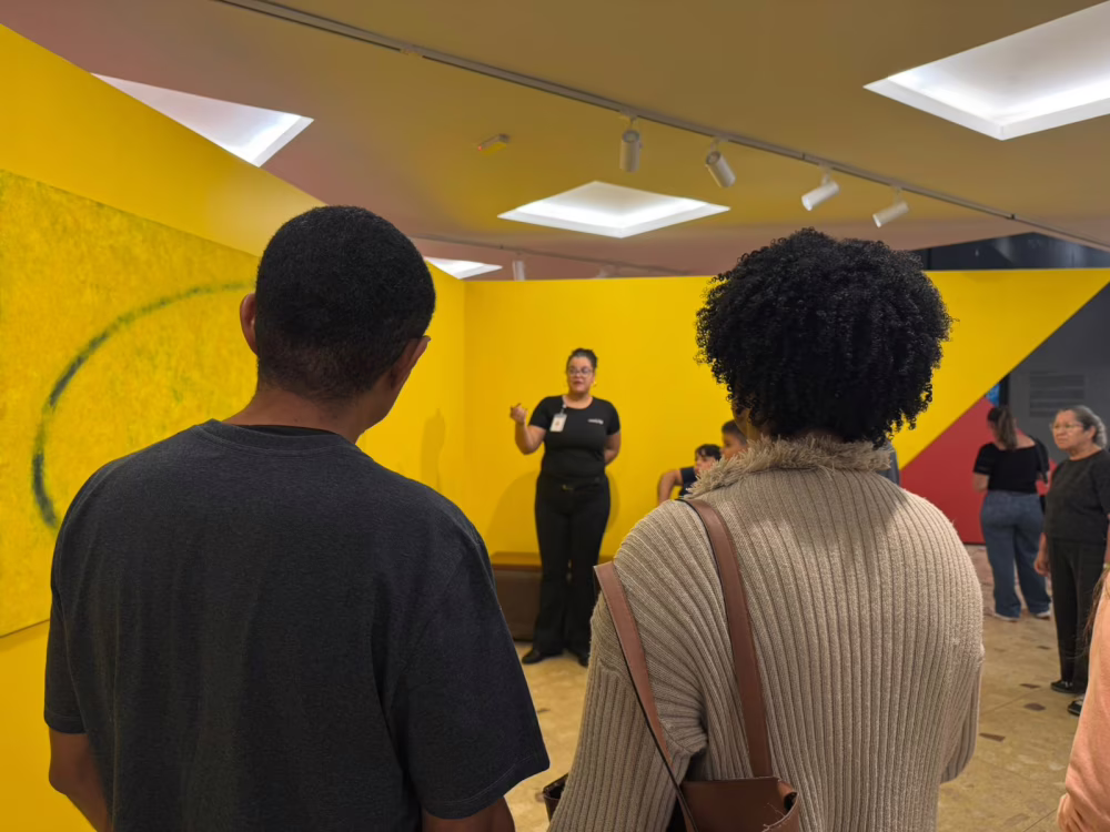 Ao final do passeio os participantes conheceram o centro de memórias da Usiminas e as instalações de arte.