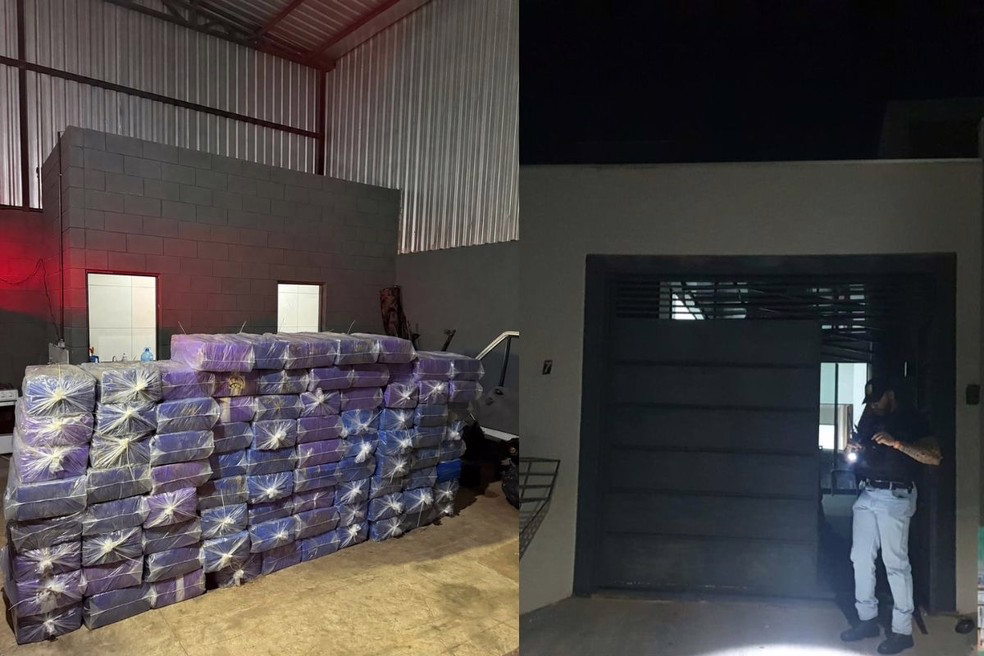 Policiais chegaram ao cativeiro e, em seguida, localizaram um galpão usado pelo grupo para armazenar a droga