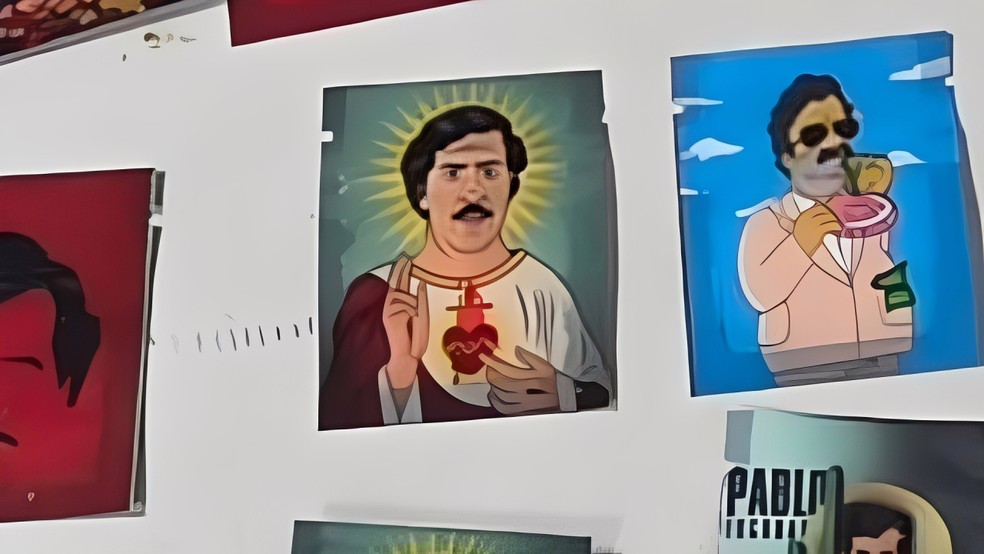 Droga apreendida traz embalagem com a imagem de Pablo Escobar