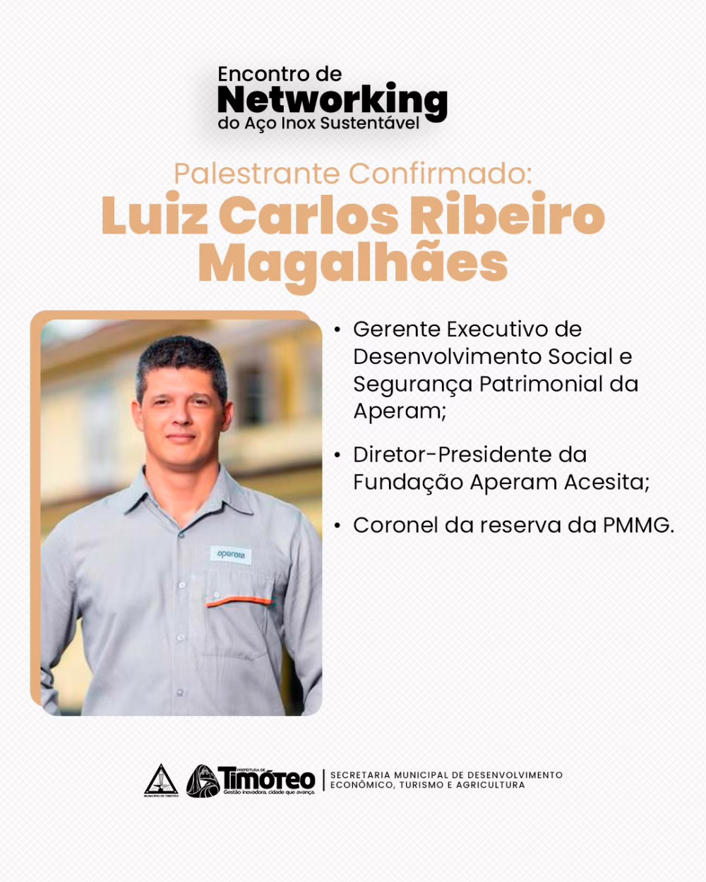26.05 - Release PMT - Timóteo se prepara para a 2ª edição do Encontro de Networking do Aço Inox Sustentável