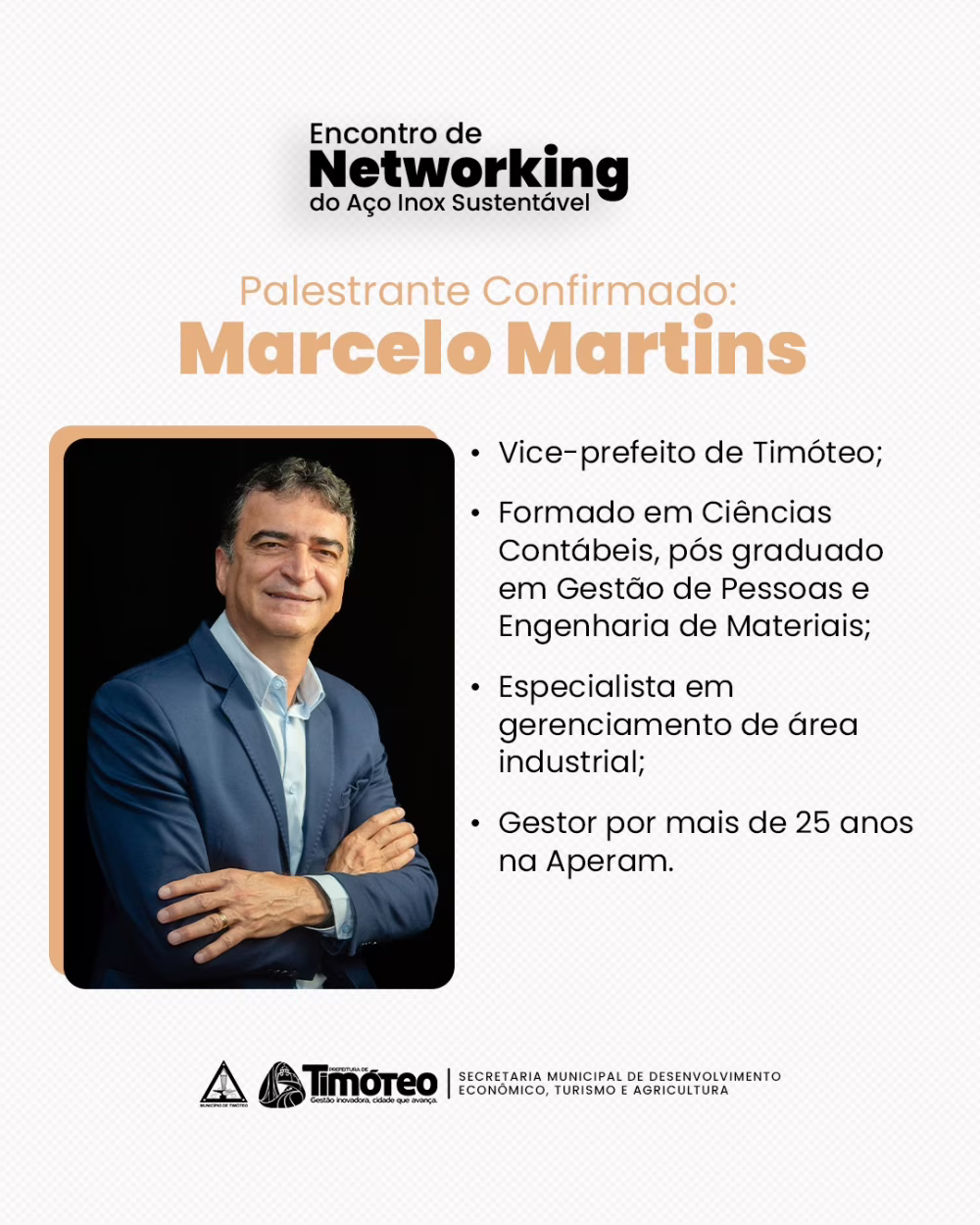 26.05 - Release PMT - Timóteo se prepara para a 2ª edição do Encontro de Networking do Aço Inox Sustentável