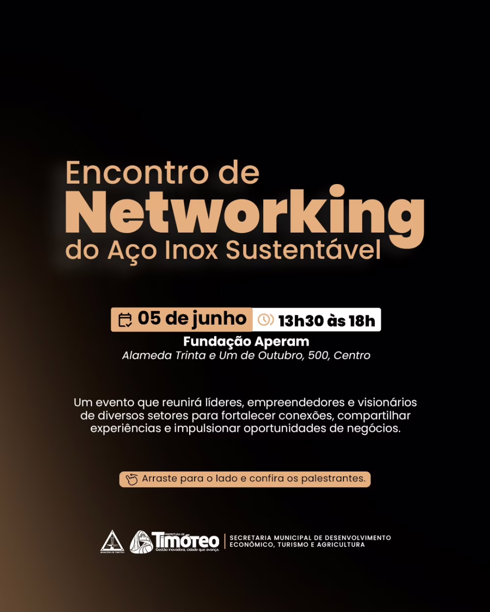 26.05 - Release PMT - Timóteo se prepara para a 2ª edição do Encontro de Networking do Aço Inox Sustentável