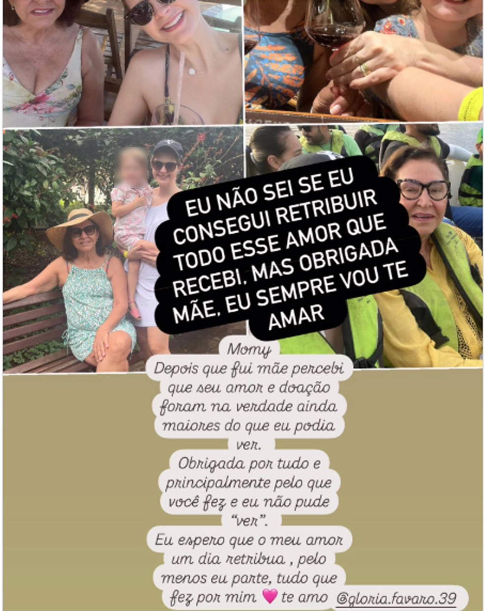Em publicação nas redes sociais, filha presta homenagem à mãe que morreu após cair da escada de um avião no Aeroporto de Congonhas, em São Paulo (SP)