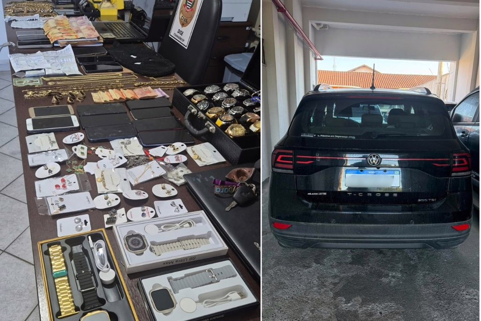 A Operação Acato da Polícia Civil resultou na apreensão de celulares, documentos, veículos e diversos outros objetos