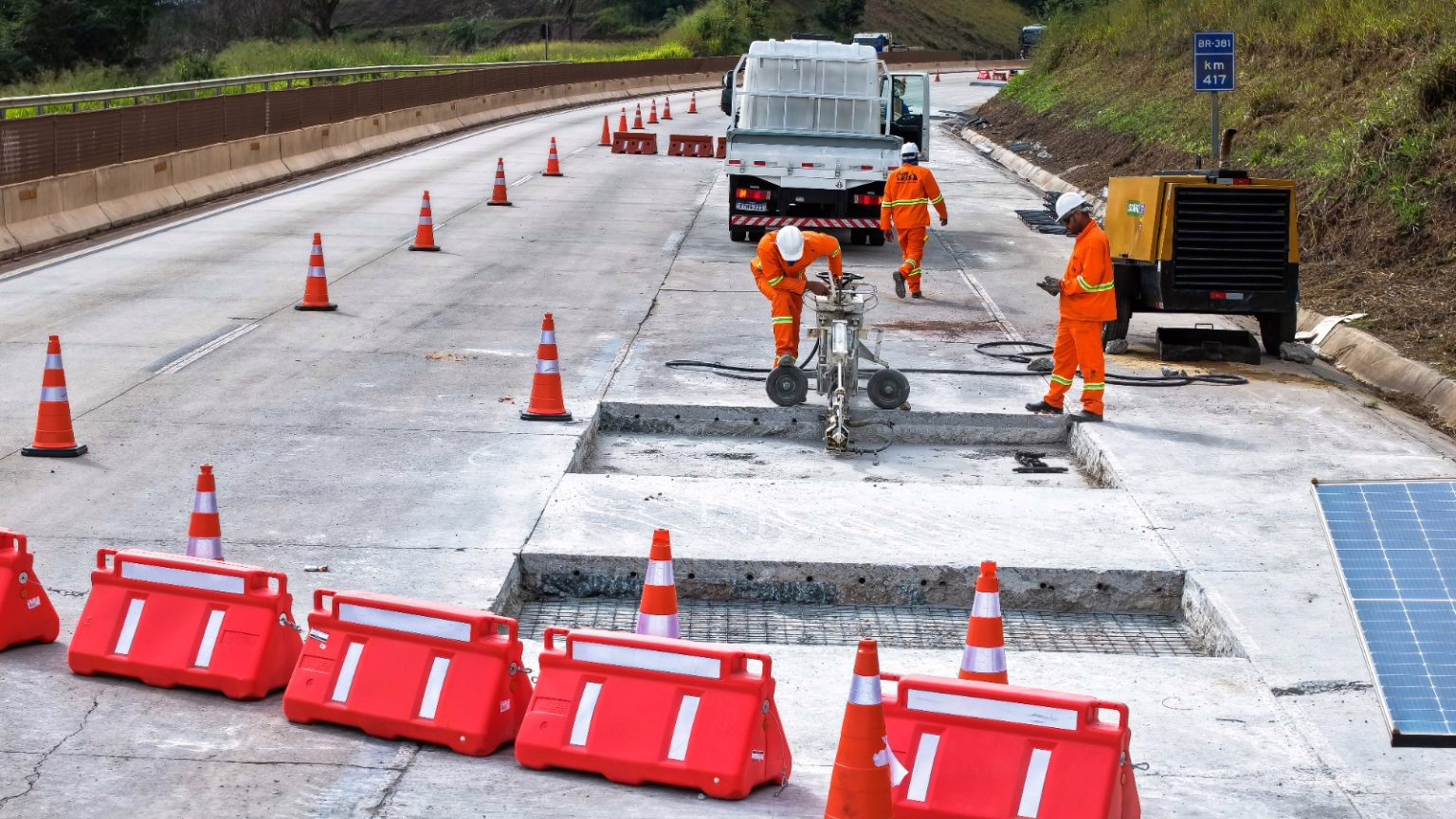 Obras na BR-381 terão alterações durante o feriado prolongado de Corpus Christi