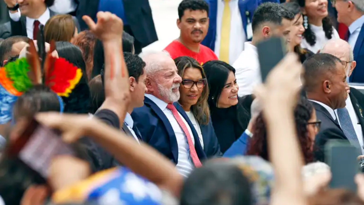 O presidente Luiz Inácio Lula da Silva, após participar da cerimônia relativa aos atos antidemocráticos de 8 de janeiro e assinatura do veto integral ao PL da Dosimetria, no Palácio do Planalto.