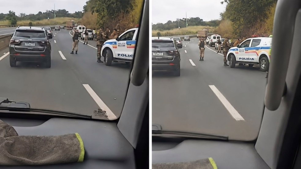 Homem é morto a tiros em troca de tiros com a PM na BR-050 em Uberlândia