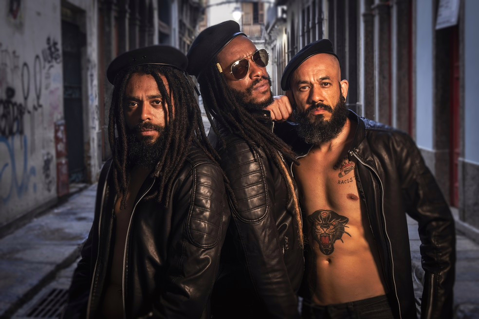 Chaene, Charles e Pancho integram a banda Black Pantera